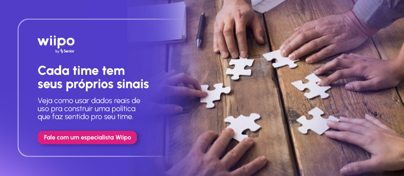 Cada time tem seus próprios sinais: veja como usar dados reais de uso para construir uma política que faz sentido pro seu time, banner Wiipo